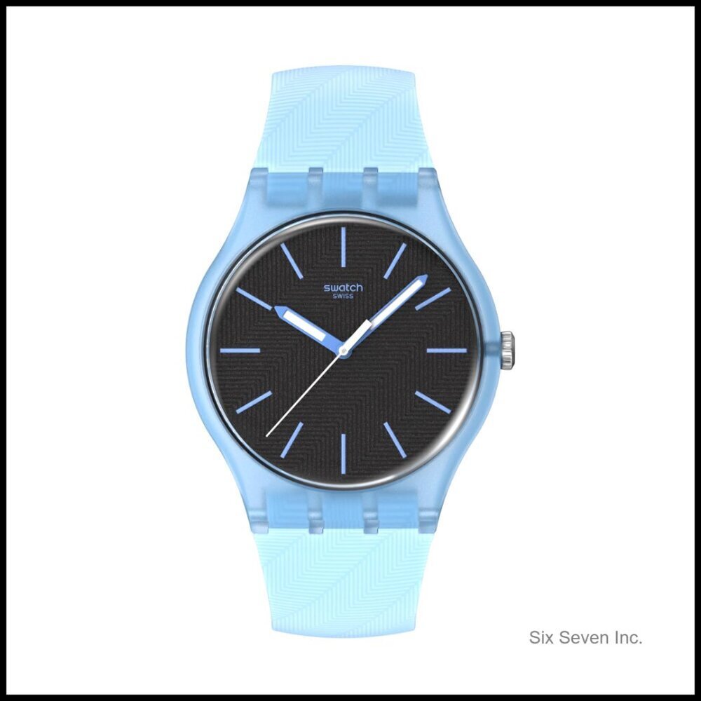 Unisex Quartz Watch Minimal Classic Casual Blue Moves Water Resistant
